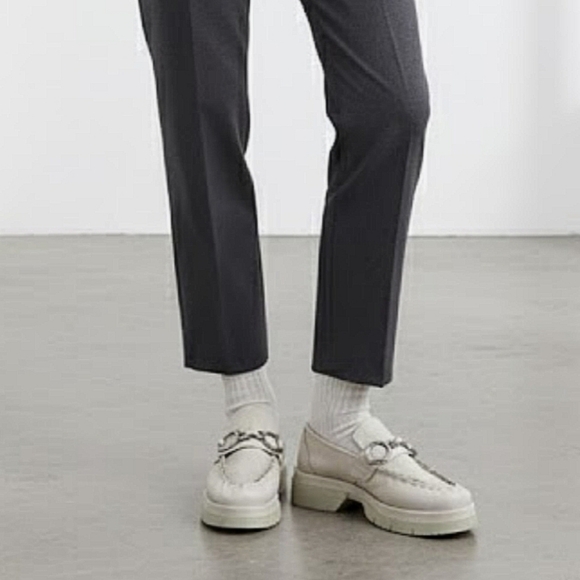 NEW A.S. 98 Leather Loafers In Cream Size 40 - Picture 3 of 14